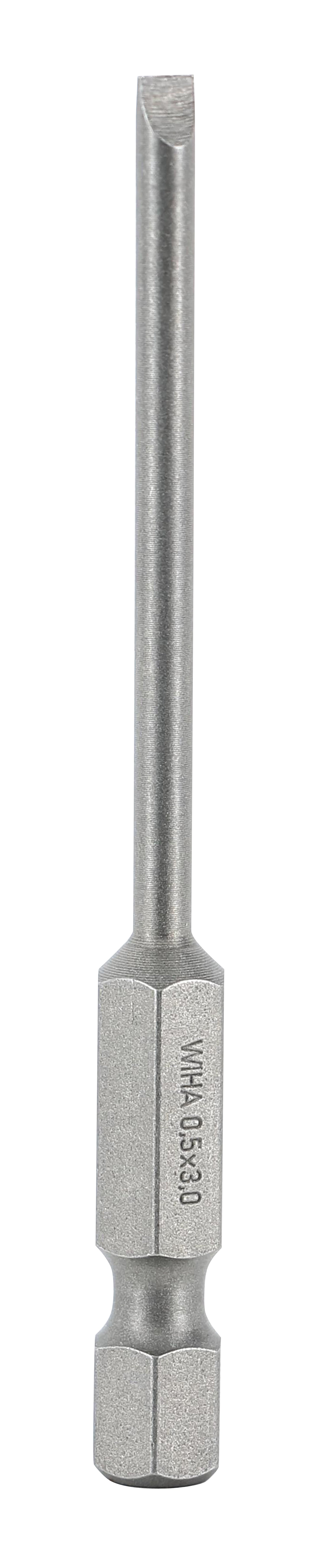 Wiha-74034-Wiha 74034 Slotted Bit 3.0 - 70mm - 10 Pack