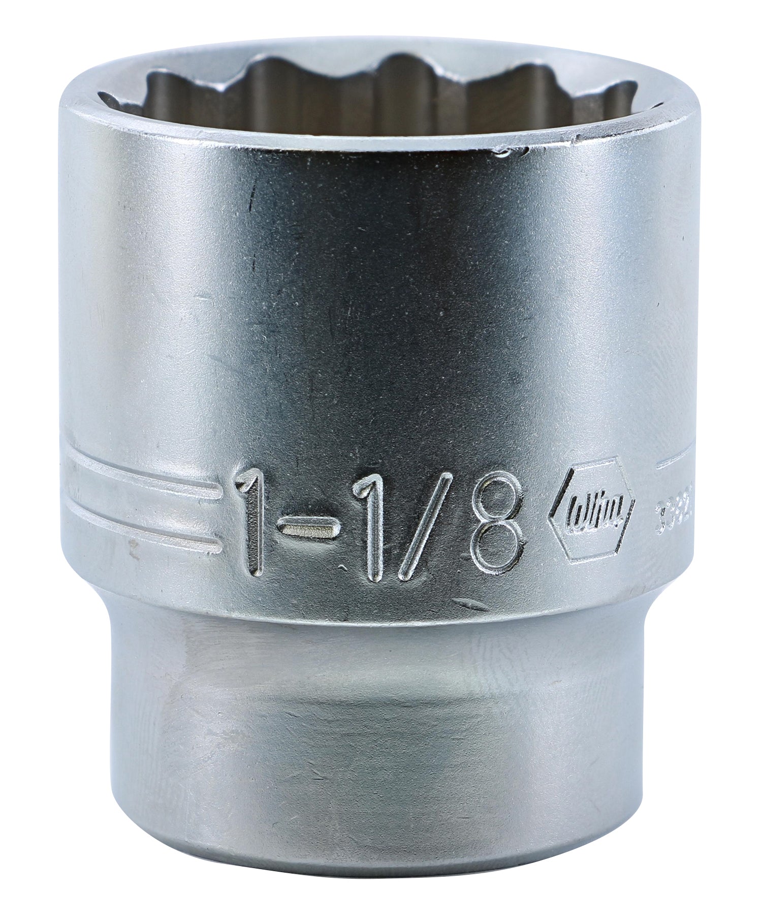 Wiha-33821-Wiha 33821 12 Point - 1/2" Drive Socket 1-1/8"