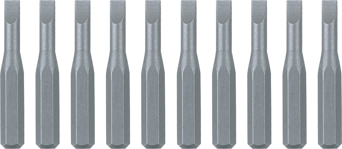 Wiha-75602-Wiha 75602 System 4 Slotted MicroBits 0.8 x 28mm - 10 Pack