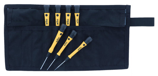 Wiha-27589-Wiha 27589 7 Piece ESD Safe Picofinish Precision Screwdriver Set - Hex Metric