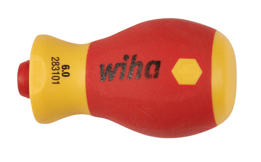 Wiha-28302-Wiha 28302 Insulated SoftFinish Stubby SlimLine Blade Handle