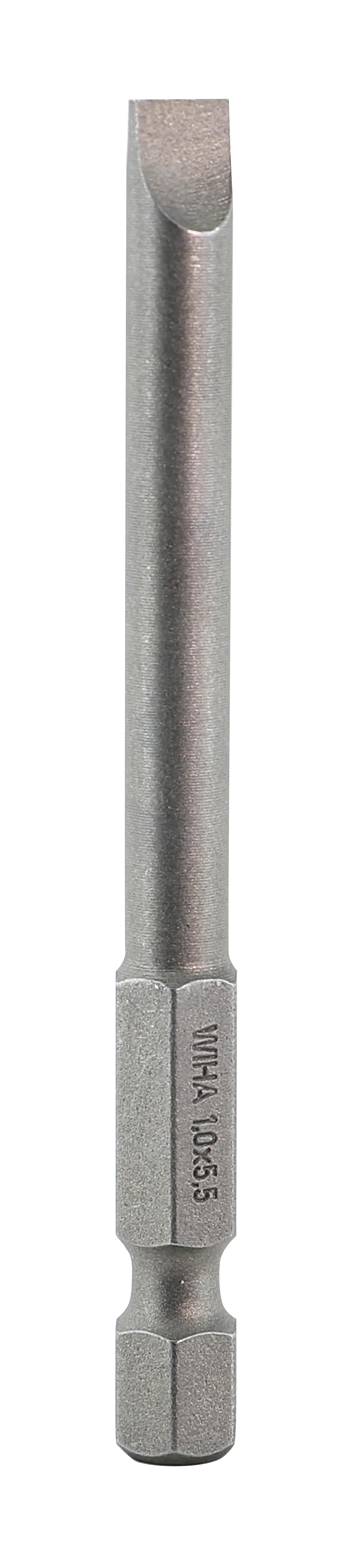 Wiha-74039-Wiha 74039 Slotted Bit 5.5 - 70mm - 10 Pack