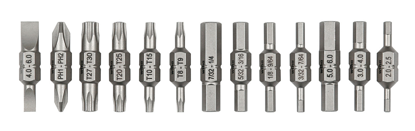 Wiha-77782-Wiha 77782 13 Piece Double End Bit Reload Set for Industrial 26-In-1 Ultra Driver (77792)