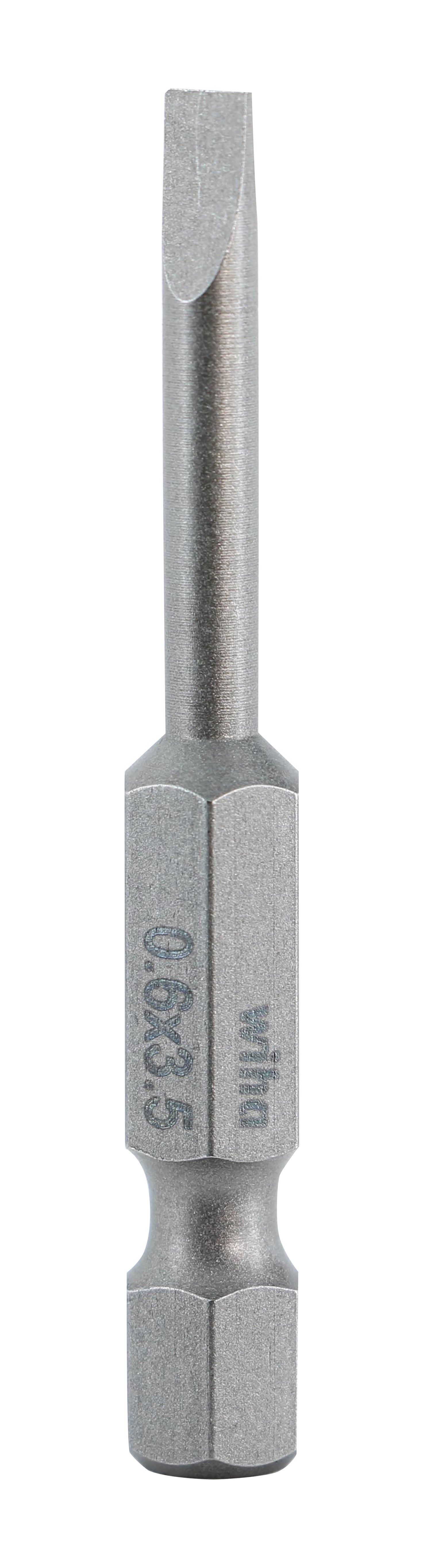 Wiha-74006-Wiha 74006 Slotted Bit 3.5 - 50mm -  10 Pack