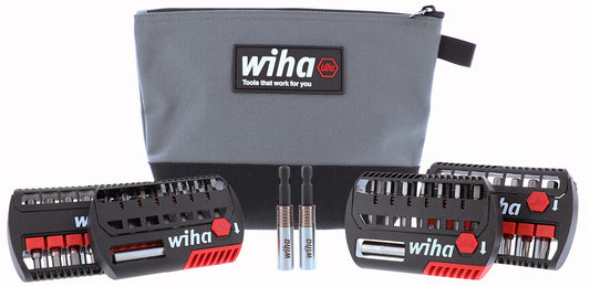 Wiha-76886-Wiha 76886 34 Piece MaxxTor Impact Bits Set with General Purpose Zipper Pouch