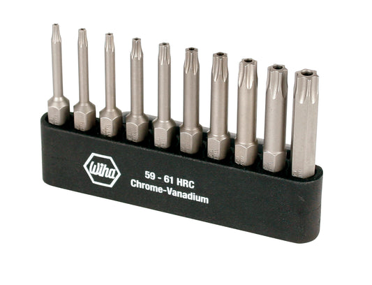 Wiha-74987-Wiha 74987 10 Piece Security Torx Power Bit Belt Pack Set