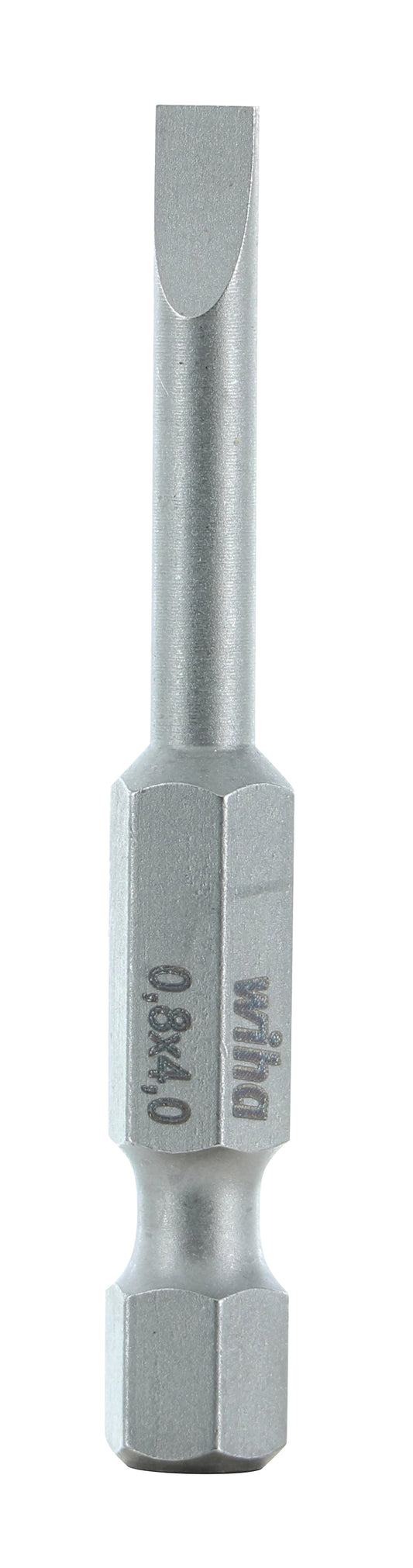 Wiha-74010-Wiha 74010 Slotted Bit 4.0 x .8 - 50mm -  10 Pack