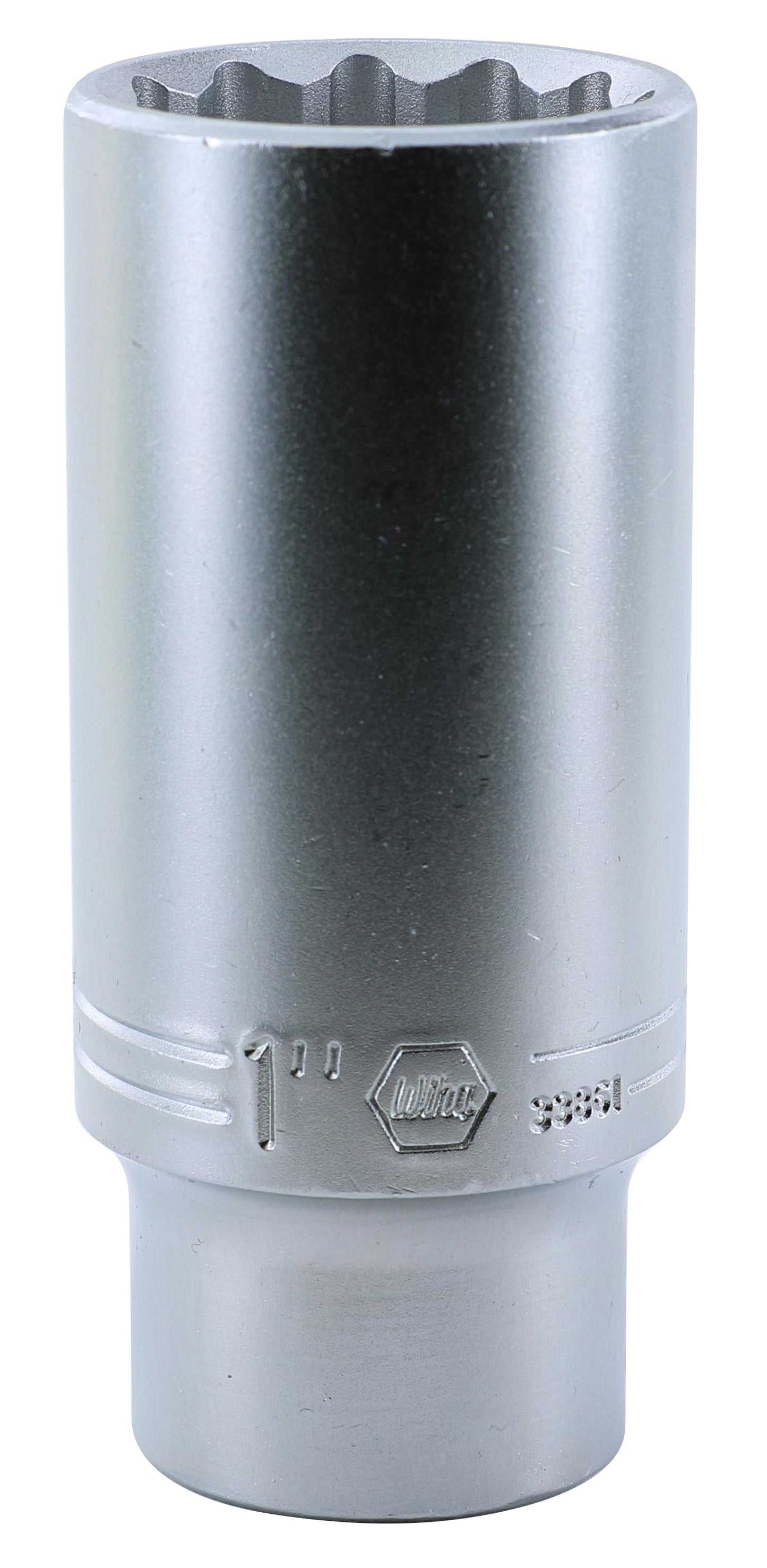 Wiha-33861-Wiha 33861 12 Point - 1/2" Drive Deep Socket 1"