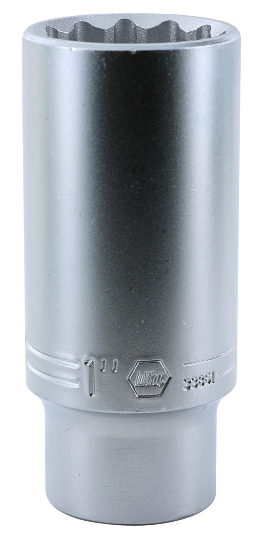 Wiha-33861-Wiha 33861 12 Point - 1/2" Drive Deep Socket 1"