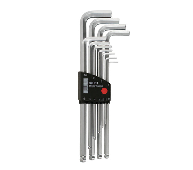 Wiha-66998-Wiha 66998 11 Piece Ball End Hex L-Key Metric Set - Metric