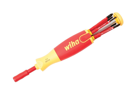 Wiha-28393-Wiha 28393 7 Piece Insulated SlimLine Ultra-Driver Blade Set Slotted, Phillips