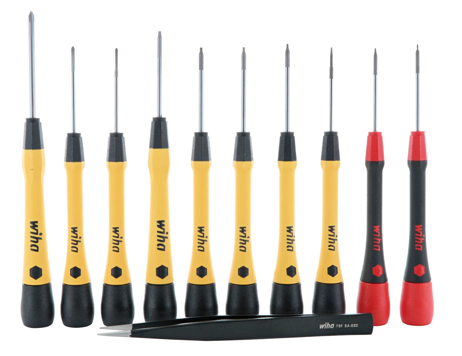 Wiha-27394-Wiha 27394 11 Piece ESD Safe Picofinish Precision Screwdriver Set in Pouch