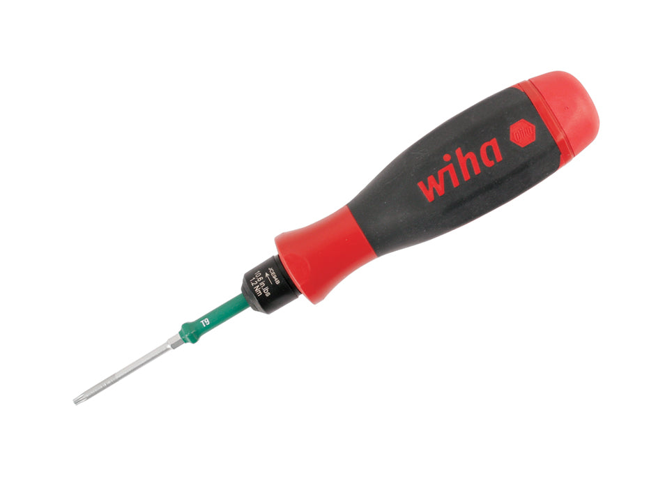 Wiha-29233-Wiha 29233 easyTorque SoftFinish Screwdriver Handle 5.3 In/lbs. 0.6Nm - Torx Blade T6