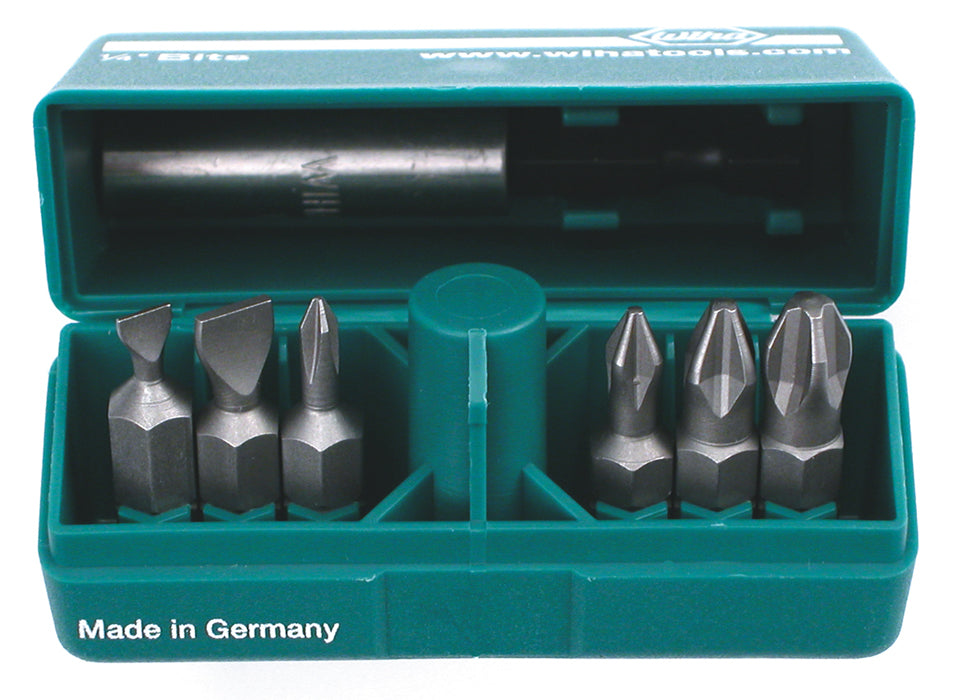 Wiha-71198-Wiha 71198 7 Piece Slotted and Phillips Pokitpak Insert Set