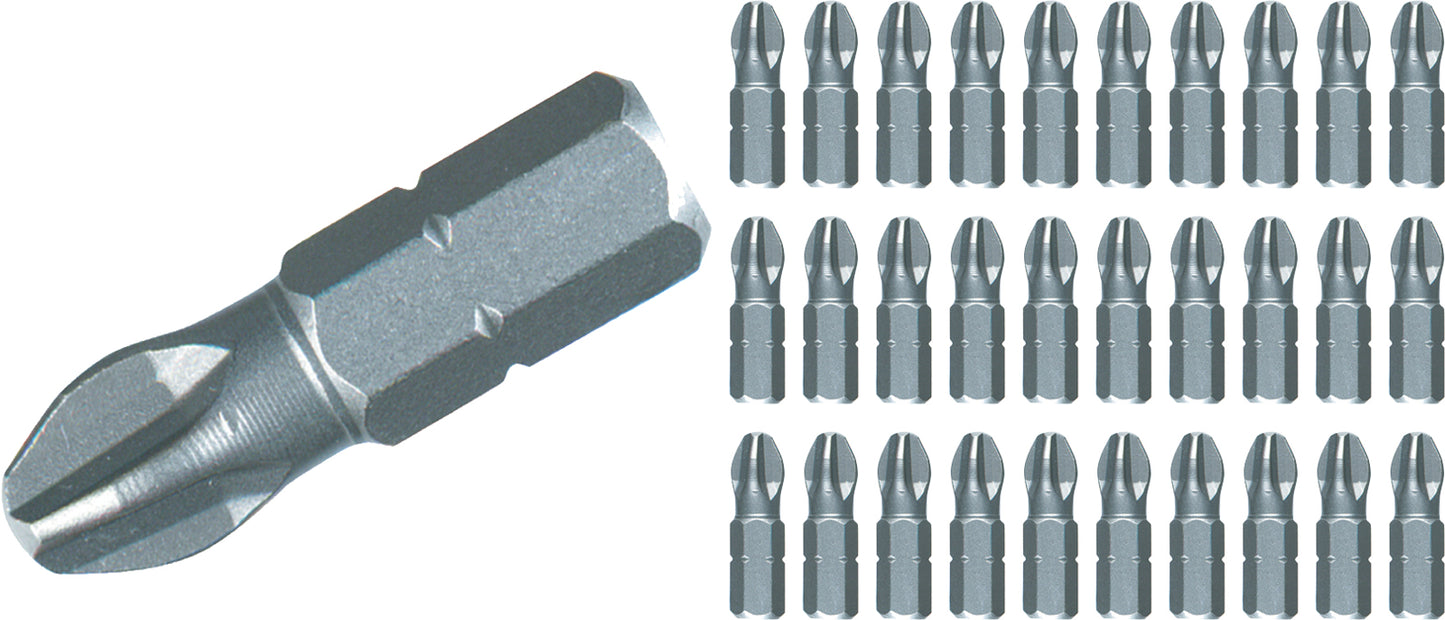 Wiha-72521-Wiha 72521 Phillips Contractor Bit #1 - 25mm - 30 Pack