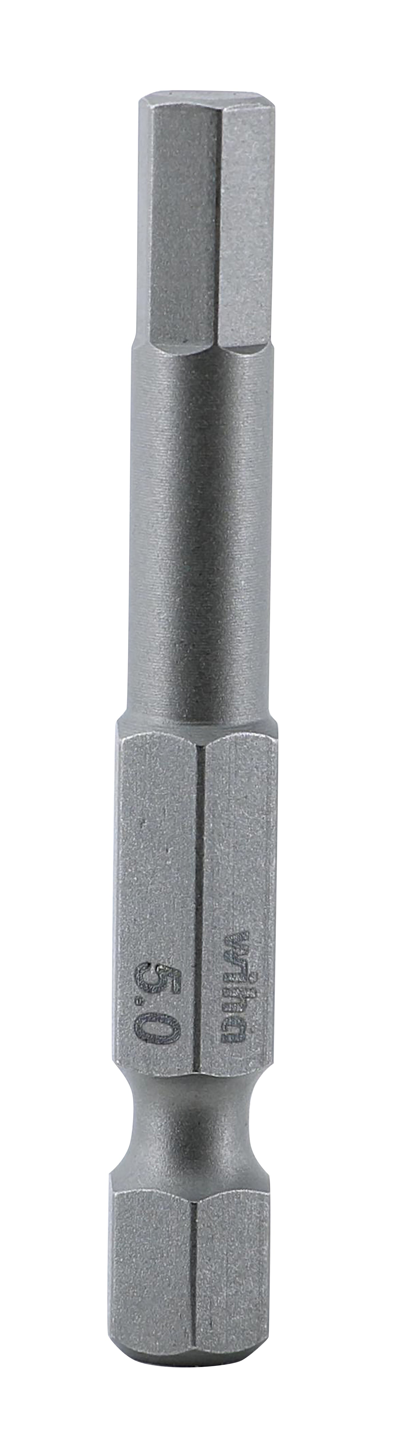 Wiha-74350-Wiha 74350 Hex Bit 5.0 - 50mm -  10 Pack