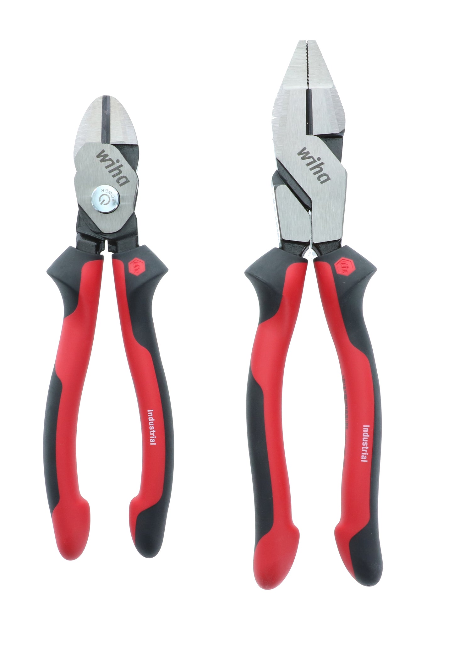 Wiha-30963-Wiha 30963 2 Piece Industrial Grip Pliers Set with NE Style Lineman's and BiCut