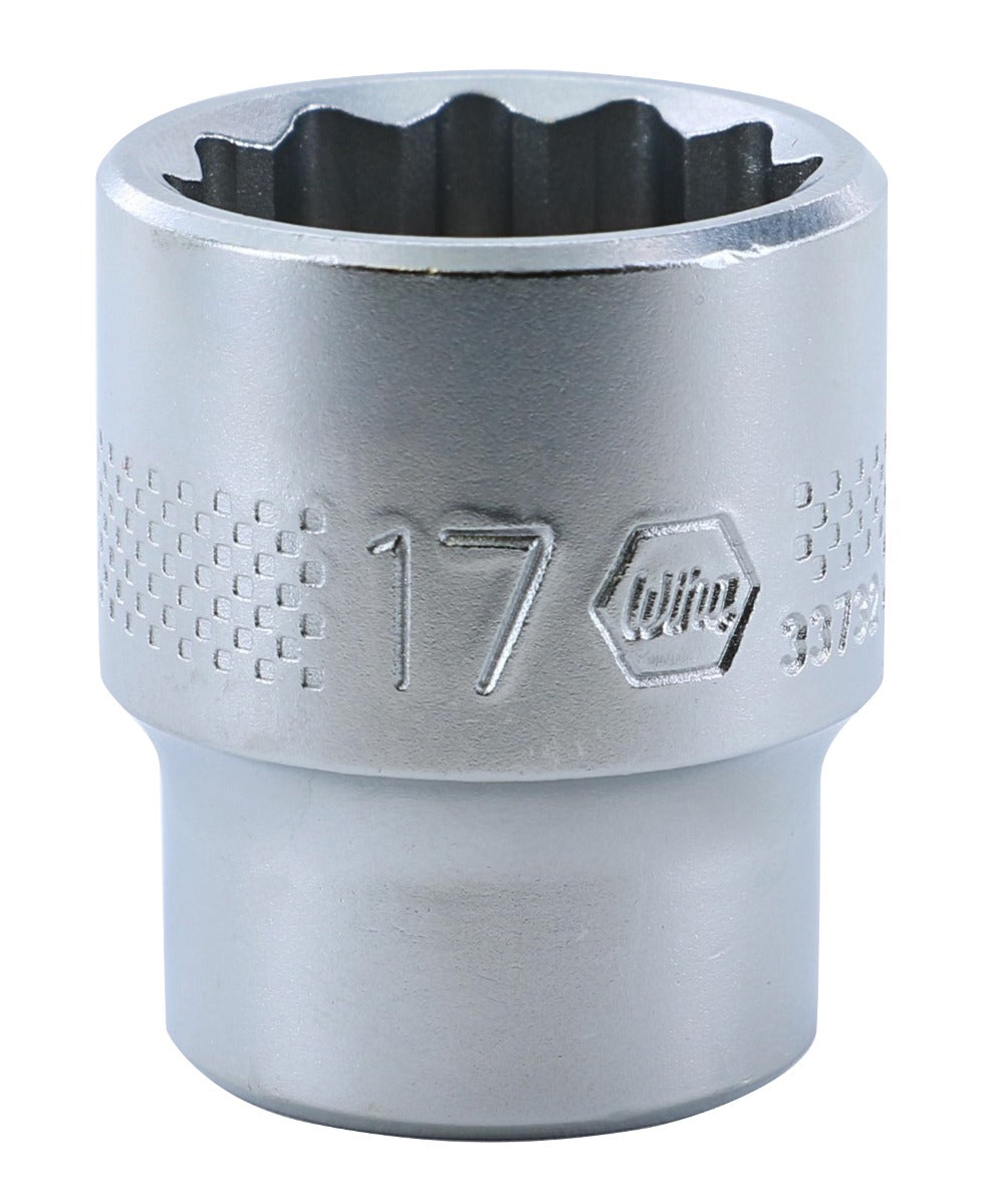 Wiha-33732-Wiha 33732 12 Point - 3/8 Inch Drive Socket - 17.0mm