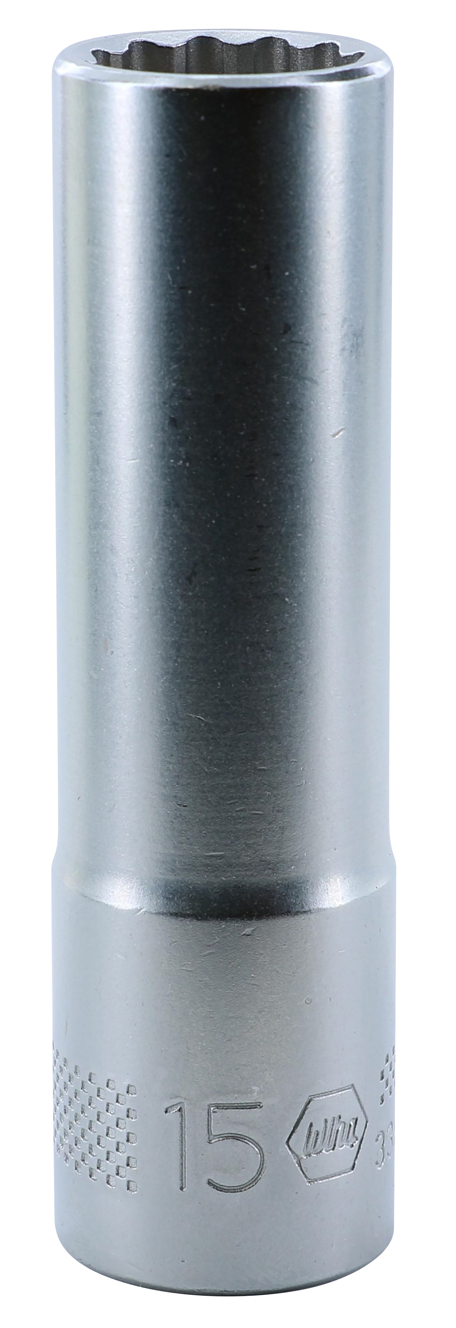 Wiha-33871-Wiha 33871 12 Point - 1/2" Drive Deep Socket 15.0mm