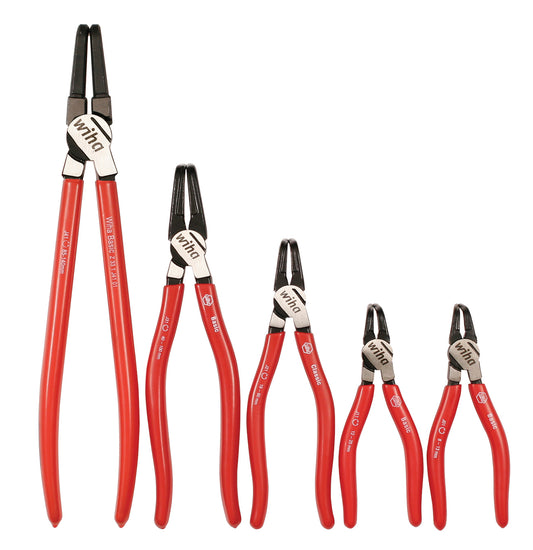 Wiha-32627-Wiha 32627 5 Piece Classic Grip 90° Internal Ring Pliers Set