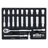 Wiha-33796-Wiha 33796 22 Piece 3/8" Drive Professional Standard and Deep Socket Tray Set - SAE