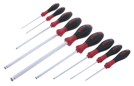 Wiha-36790-Wiha 36790 9 Piece SoftFinish MagicRing Ball End Screwdriver Set