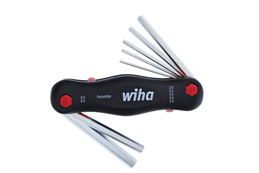 Wiha-35195-Wiha 35195 7 Piece PocketStar Fold-Out Hex Key Set - Metric