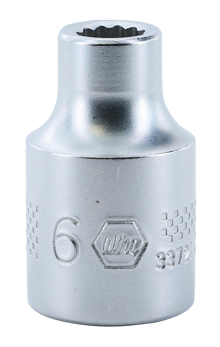 Wiha-33721-Wiha 33721 12 Point - 3/8 Inch Drive Socket - 6.0mm