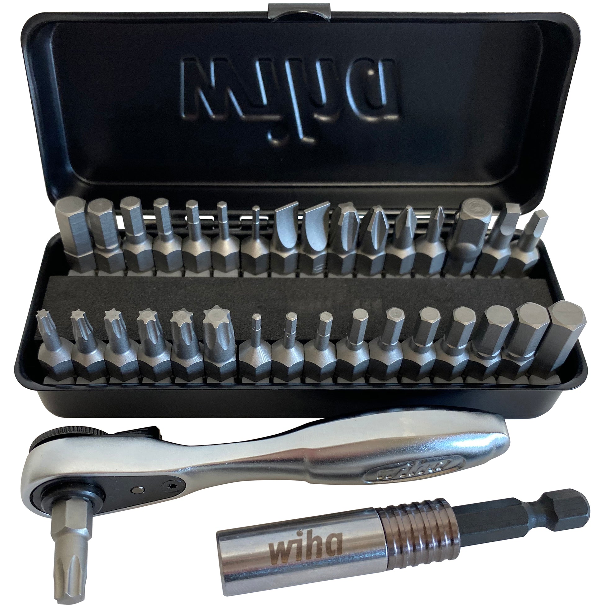 Wiha-74996-Wiha 74996 35 Piece 1/4" Ratchet and Bit Set