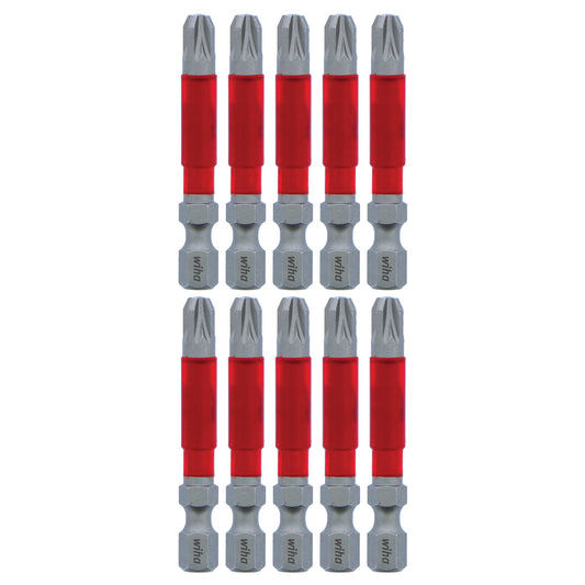 Wiha-76550-Wiha 76550 MaxxTor Impact Bit Pozidriv #3 x 49mm - 10 Pack