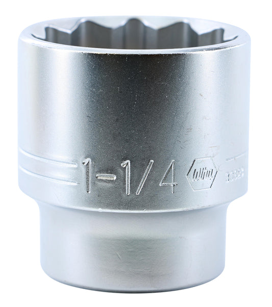 Wiha-33823-Wiha 33823 12 Point - 1/2" Drive Socket 1-1/4"