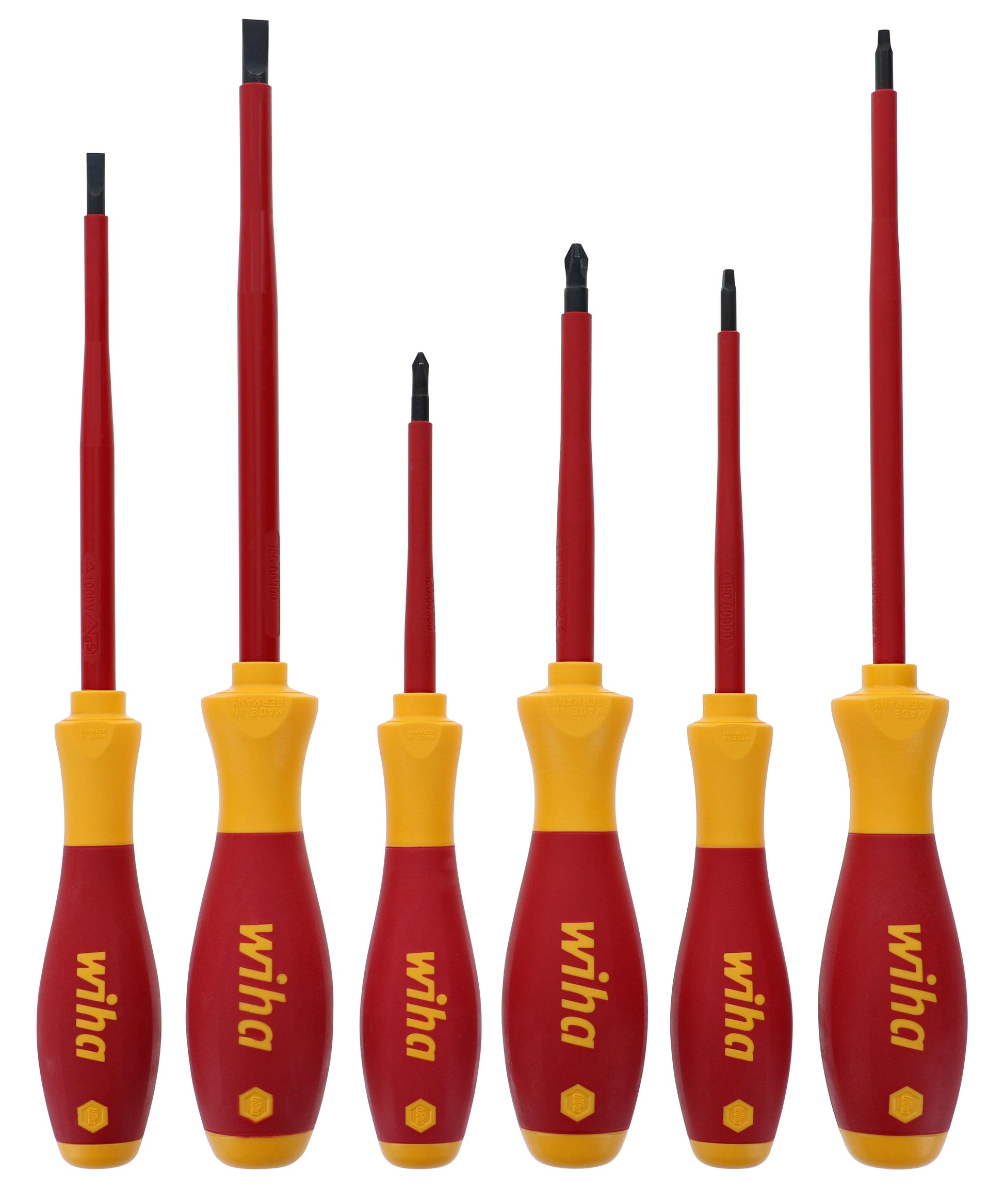 Wiha-32196-Wiha 32196 6 Piece Insulated SlimLine Screwdriver Set