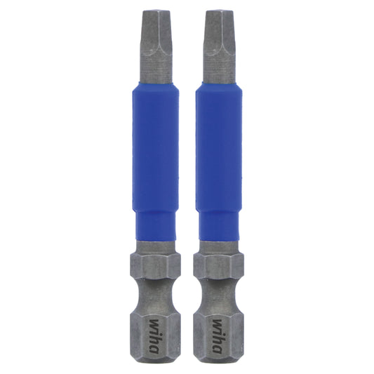 Wiha-70225-Wiha 70225 TerminatorBlue Impact Bit Square #2 - 2 Inch - 2 Pack