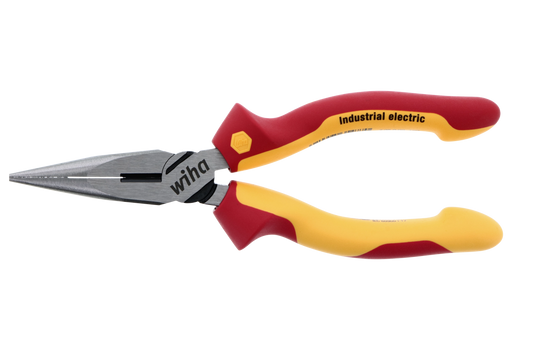 Wiha-32926-Wiha 32926 Insulated Industrial Long Nose Pliers 6.3"