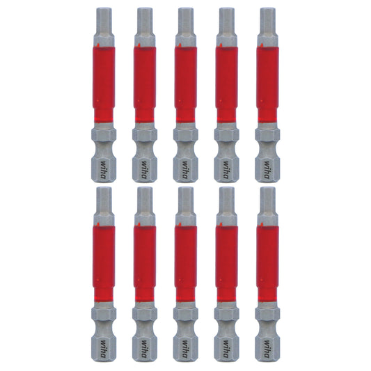 Wiha-76572-Wiha 76572 MaxxTor Impact Power Bit Hex 5/32" x 49mm 10 Pack 