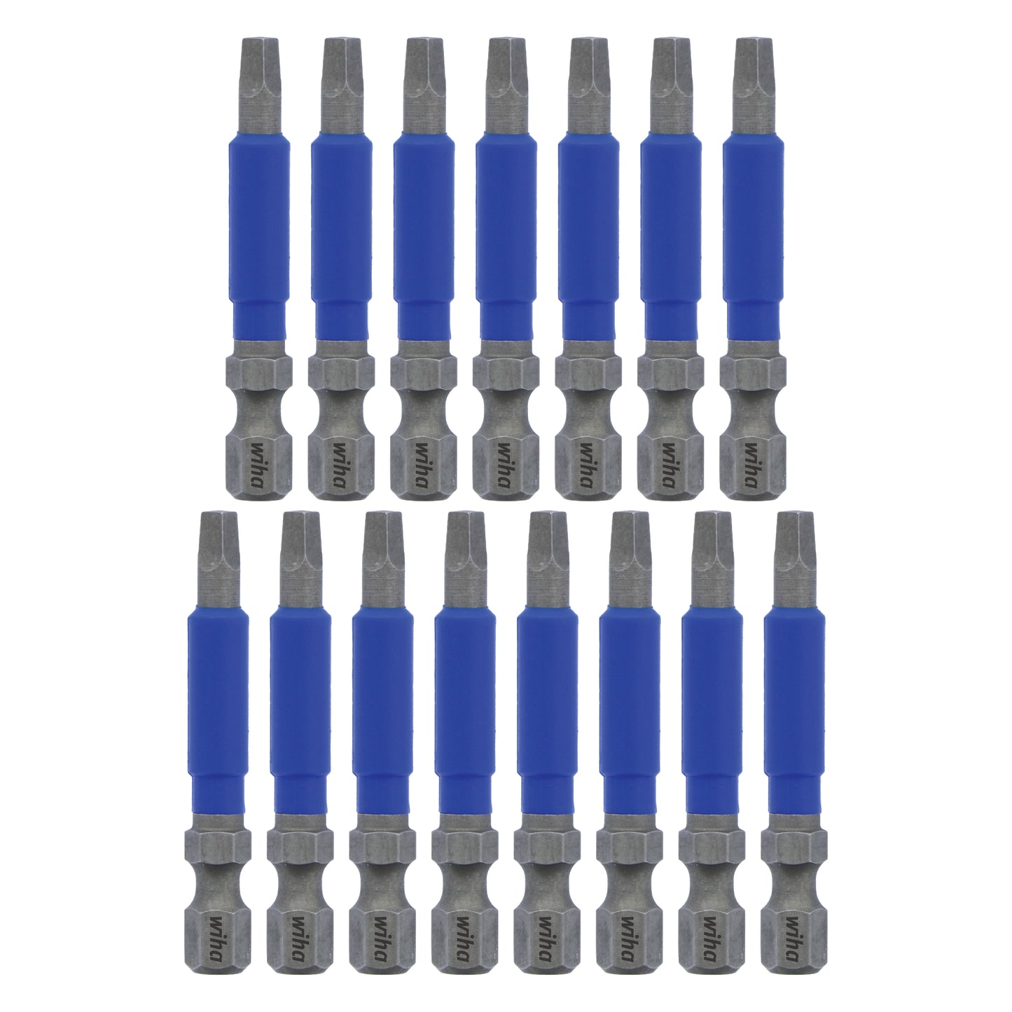 Wiha-70265-Wiha 70265 TerminatorBlue Impact Bit Square #2 - 2 Inch - 15 Pack