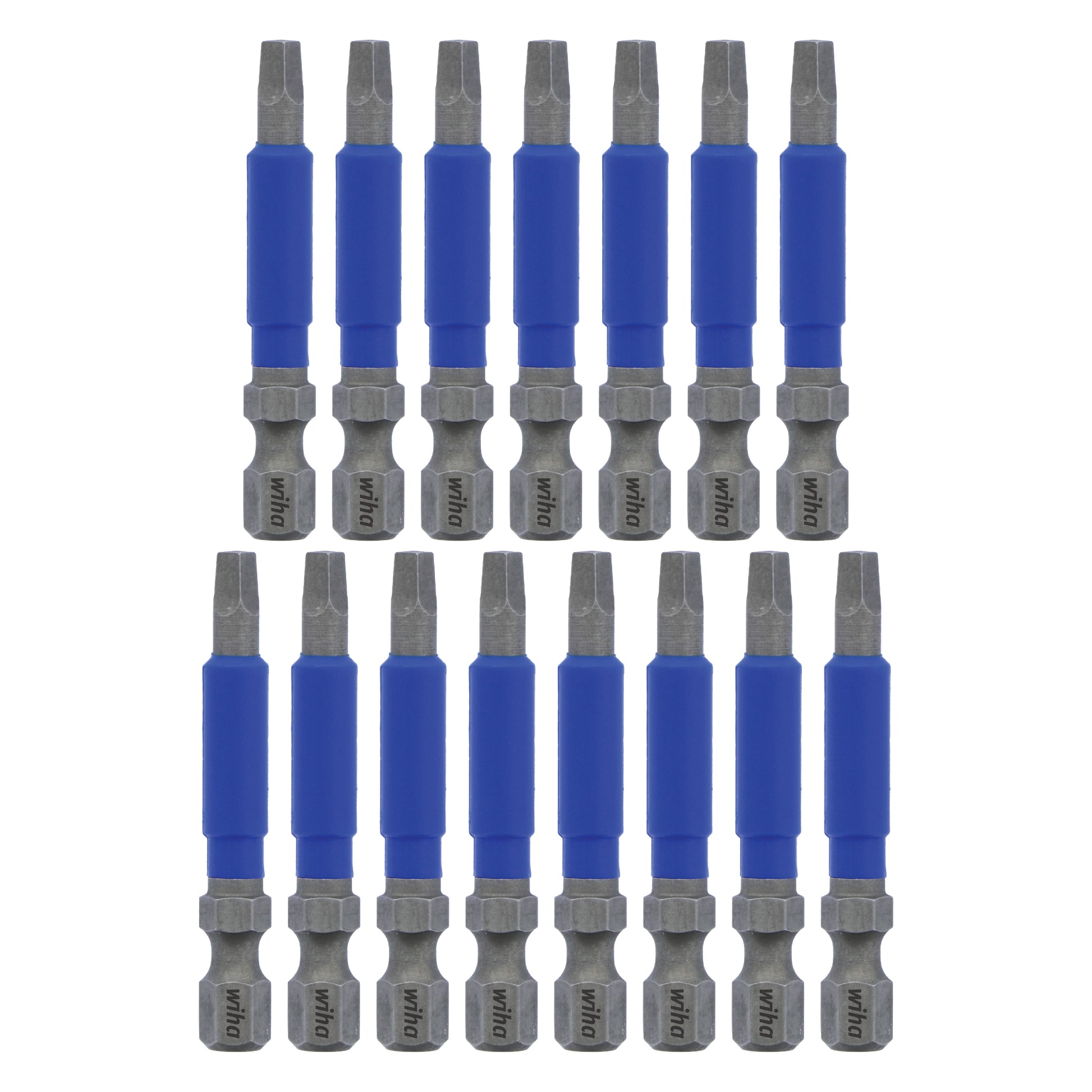 Wiha-70265-Wiha 70265 TerminatorBlue Impact Bit Square #2 - 2 Inch - 15 Pack