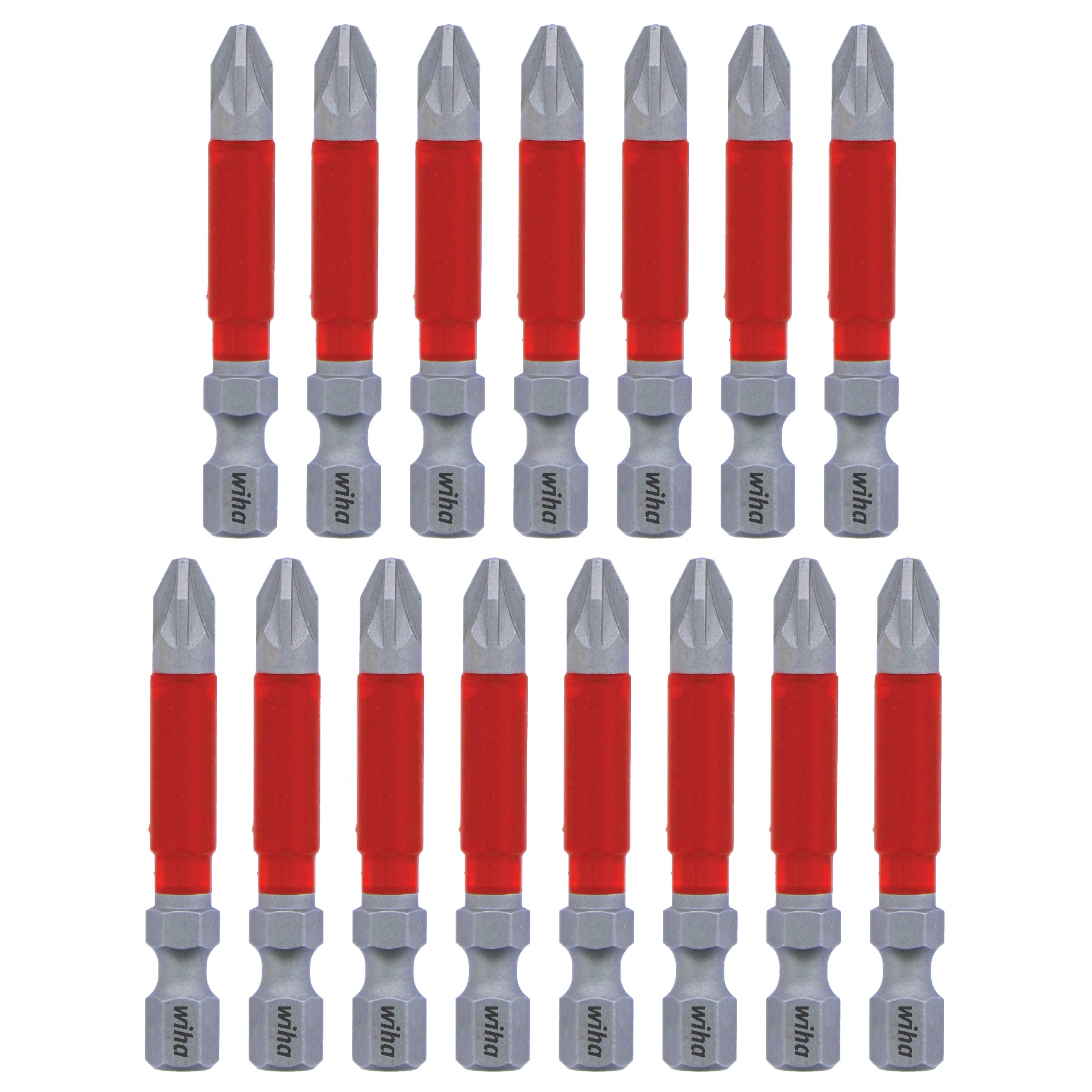 Wiha-76648-Wiha 76648 MaxxTor Impact Bit Pozi #2 - 49mm - 15 Pack