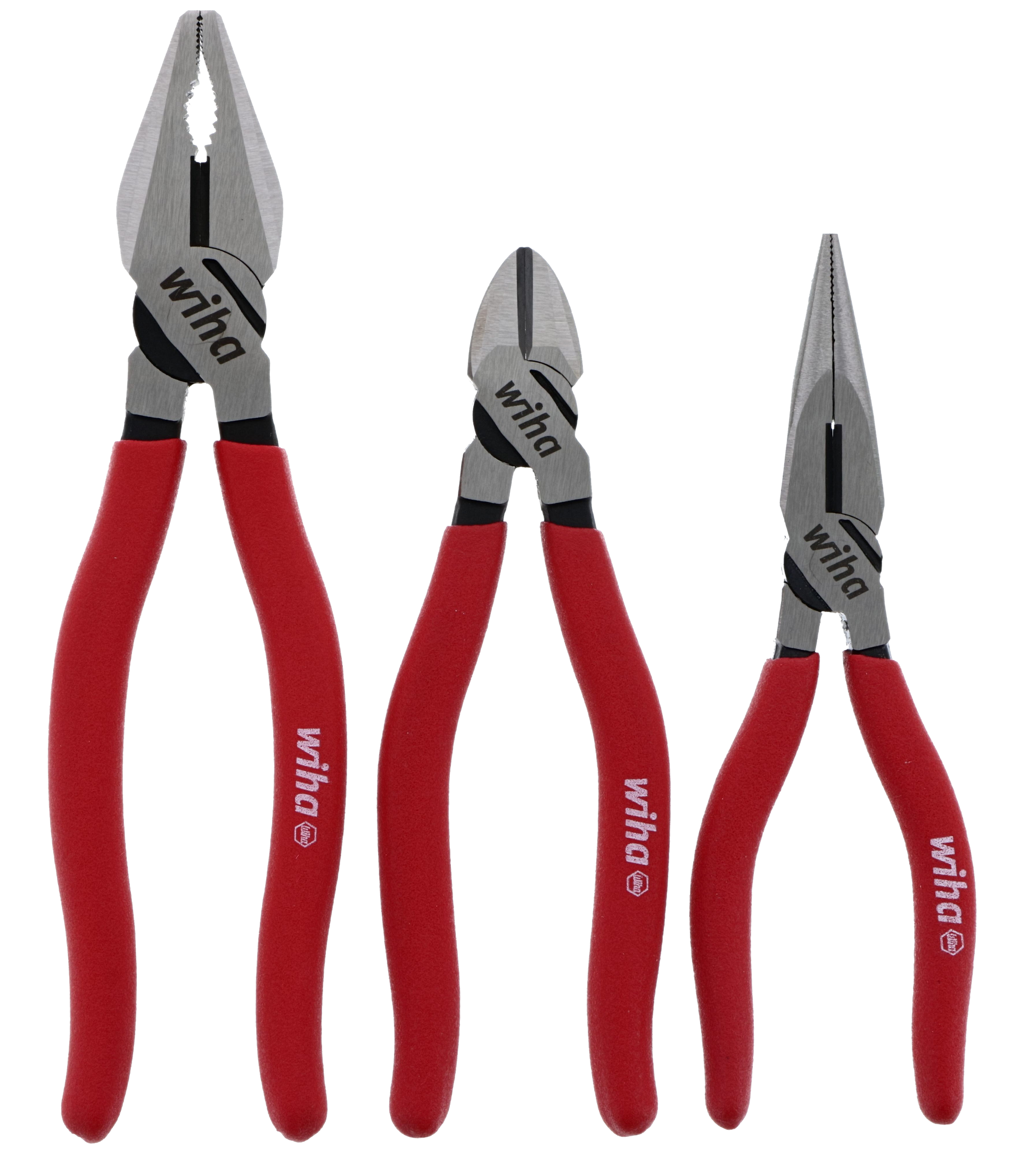 Wiha-32698-Wiha 32698 3 Piece Classic Grip Pliers and Cutters Set