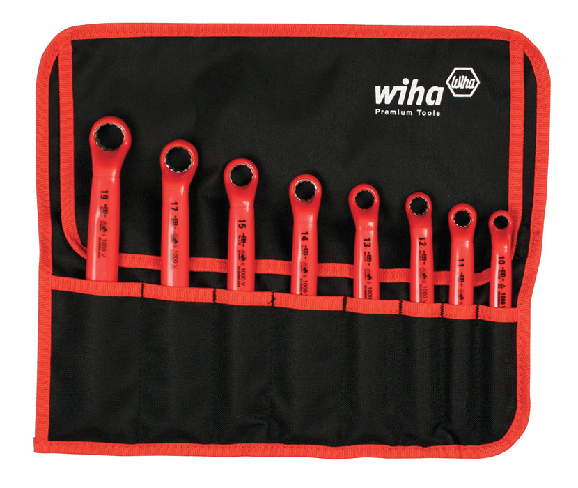 Wiha-21095-Wiha 21095 8 Piece Insulated Deep Offset Wrench Set - Metric