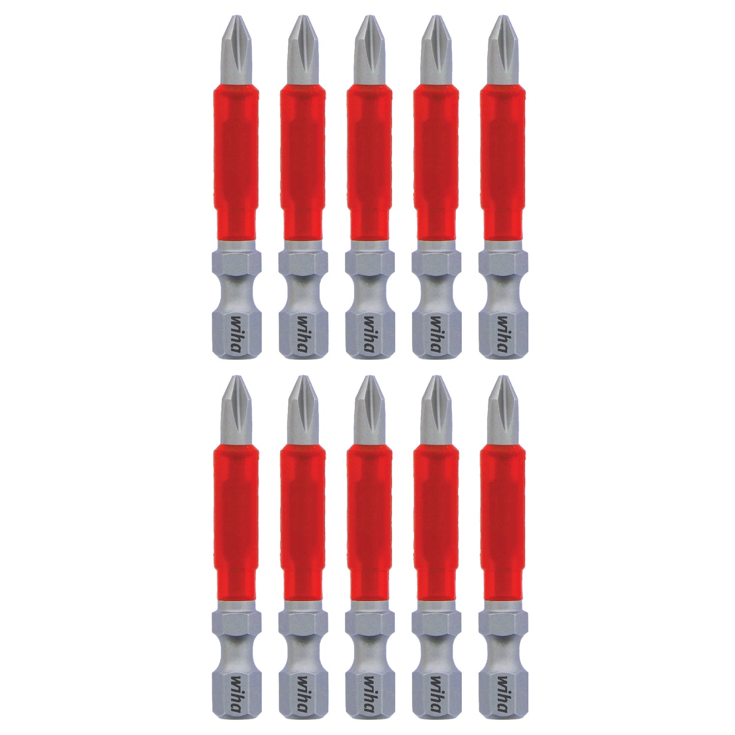 Wiha-76543-Wiha 76543 MaxxTor Impact Bit Phillips #1 - 49mm - 10 Pack