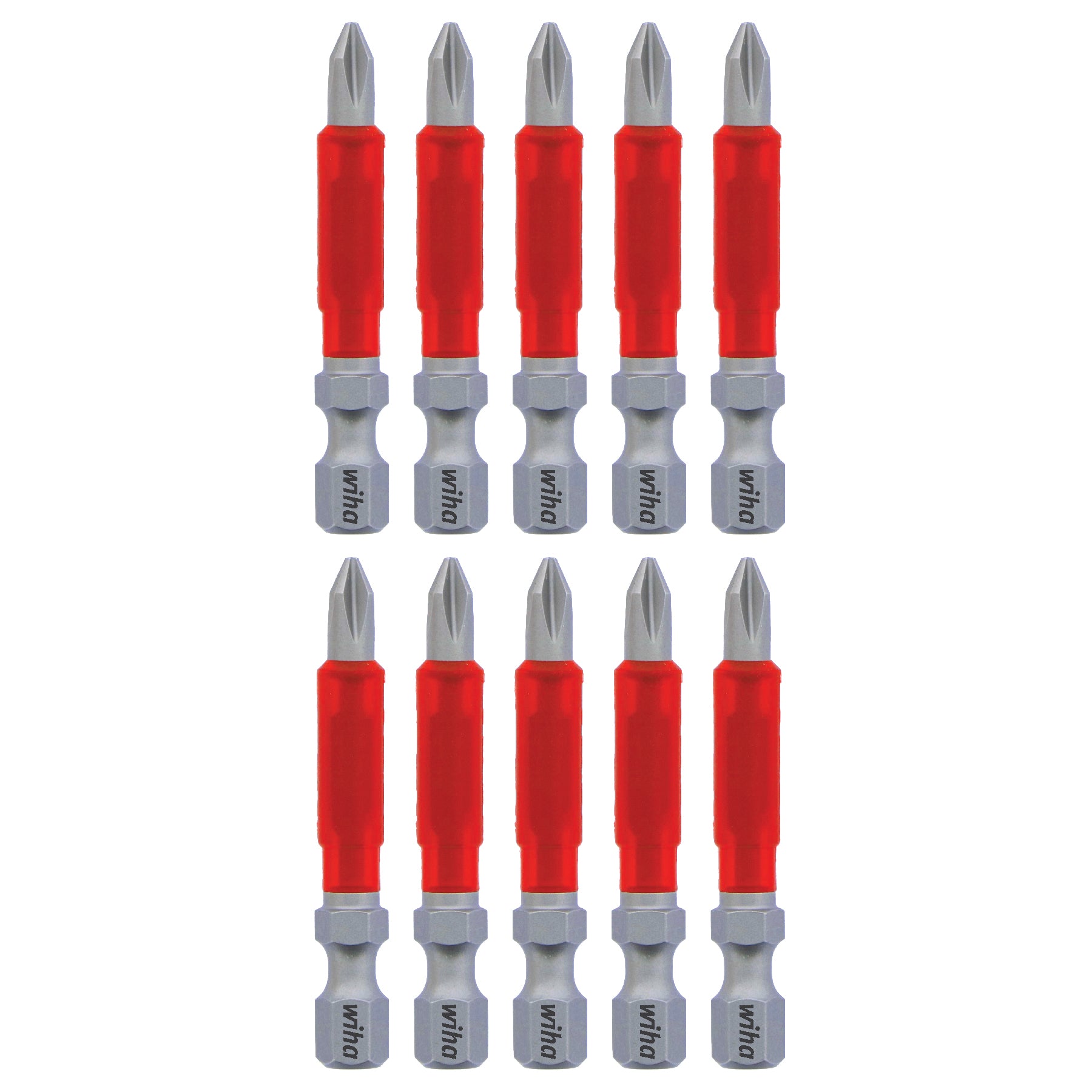 Wiha-76543-Wiha 76543 MaxxTor Impact Bit Phillips #1 - 49mm - 10 Pack