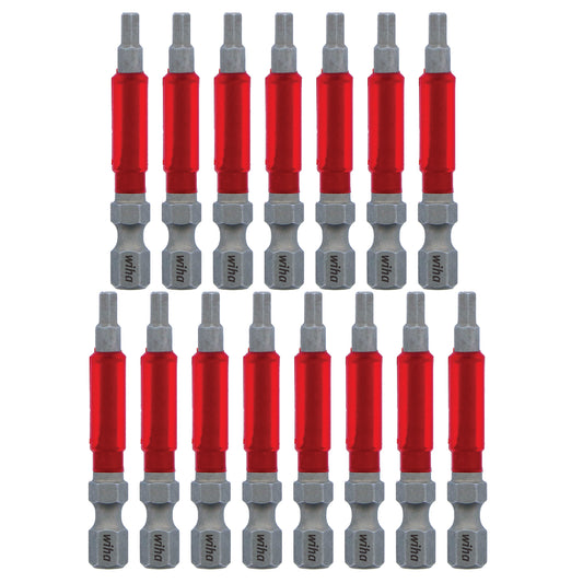 Wiha-76670-Wiha 76670 MaxxTor Impact Bit Hex 1/8" - 49mm - 15 Pack