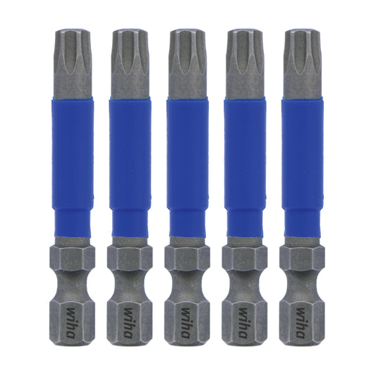 Wiha-70279-Wiha 70279 TerminatorBlue Impact Bit Torx T30 - 2 Inch - 5 Pack