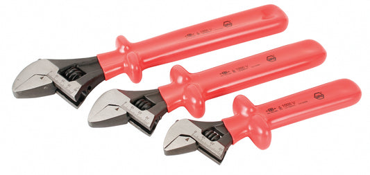 Wiha-76290-Wiha 76290 3 Piece Insulated Adjustable Wrench Set