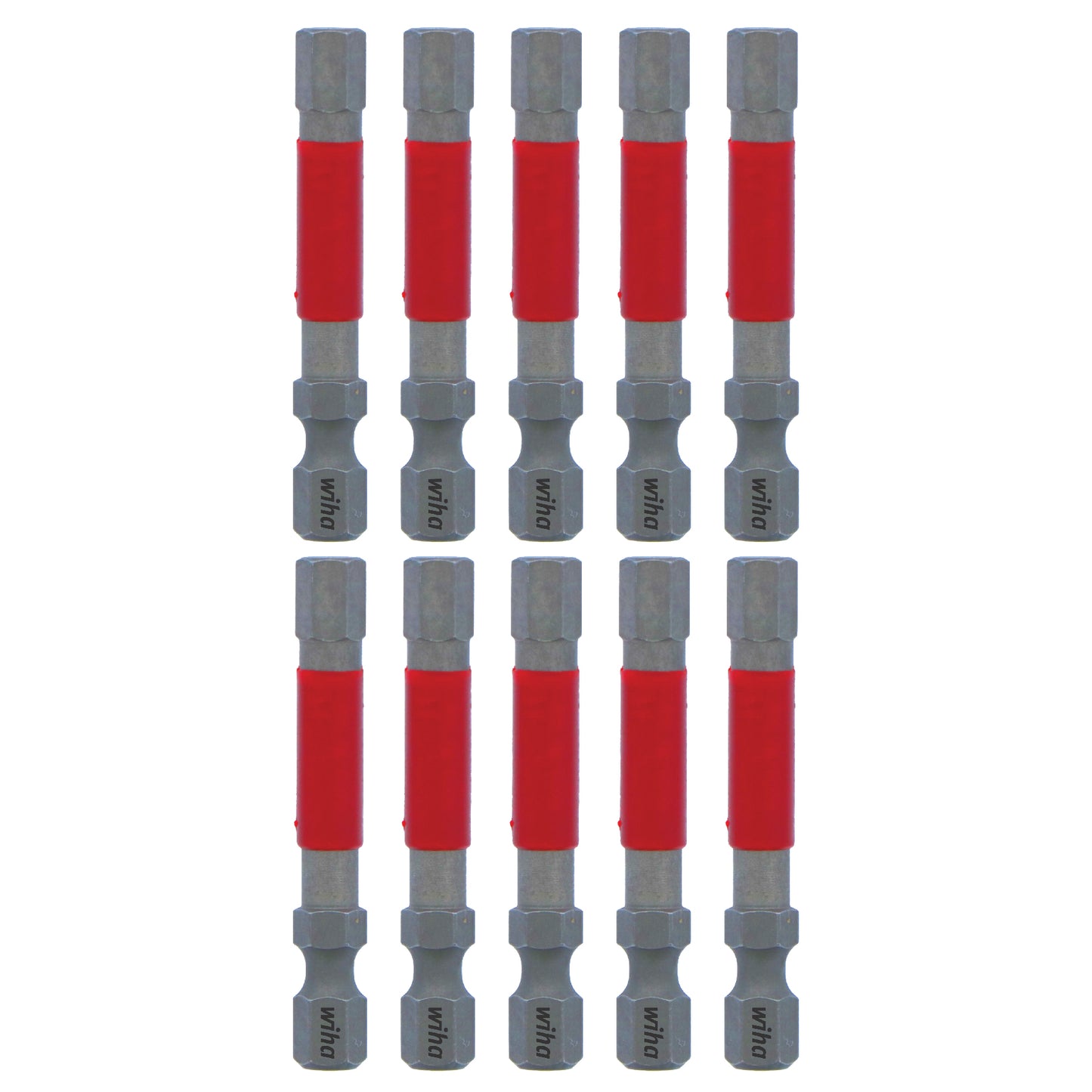 Wiha-76566-Wiha 76566 MaxxTor Impact Power Bit Hex 6.0mm x 49mm - 10 Pack