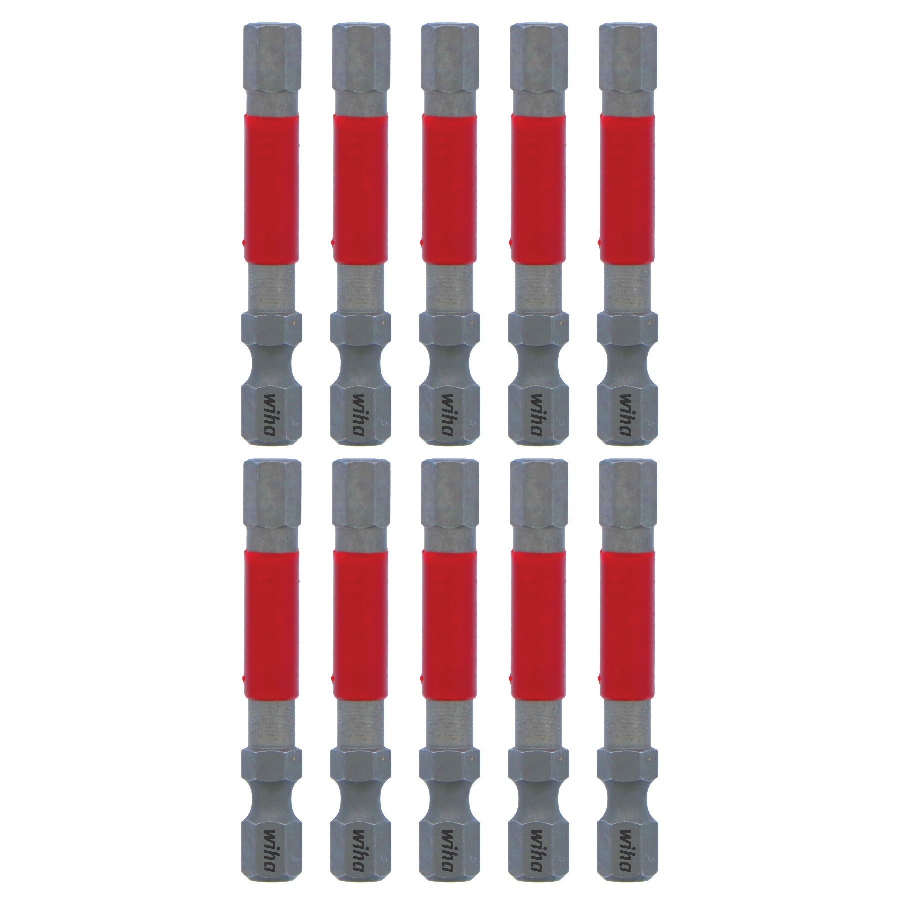 Wiha-76566-Wiha 76566 MaxxTor Impact Power Bit Hex 6.0mm x 49mm - 10 Pack