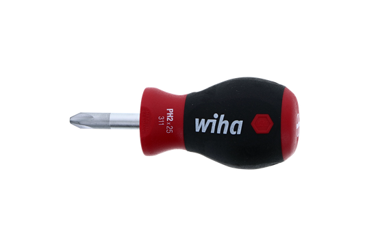 Wiha-31140-Wiha 31140 SoftFinish Phillips Stubby Screwdriver #2 x 25mm