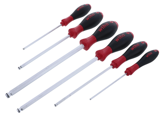 Wiha-36792-Wiha 36792 6 Piece SoftFinish MagicRing Ball End Screwdriver Set