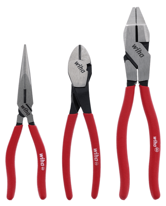 Wiha-32634-Wiha 32634 3 Piece Classic Grip Pliers and Cutters Set